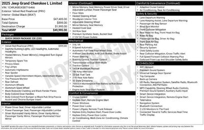 2025 Jeep Grand Cherokee L Limited