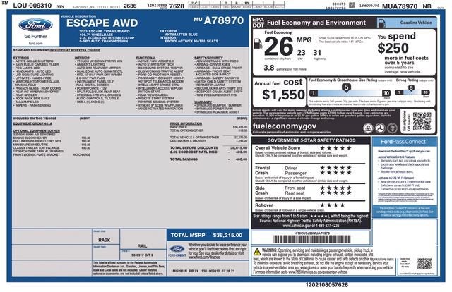 2021 Ford Escape Titanium