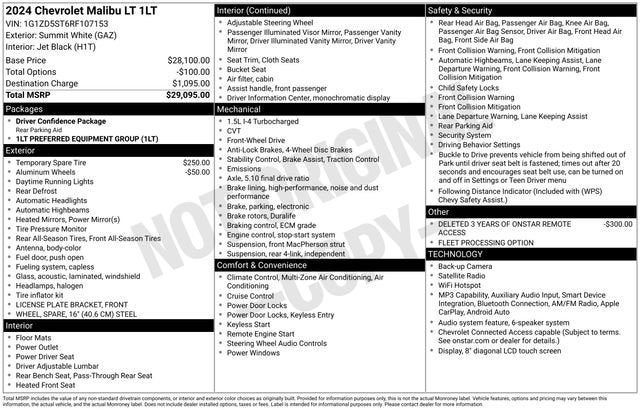 2024 Chevrolet Malibu 1LT