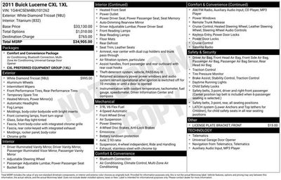 2011 Buick Lucerne CXL
