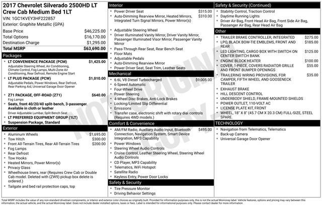 2017 Chevrolet Silverado 2500 HD LT