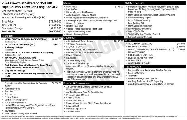 2024 Chevrolet Silverado 3500 HD High Country