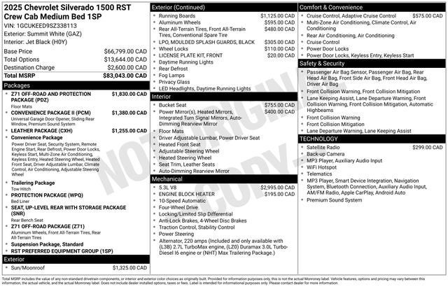 2025 Chevrolet Silverado 1500 RST
