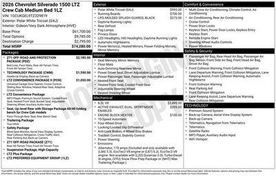 2026 Chevrolet Silverado 1500 LTZ