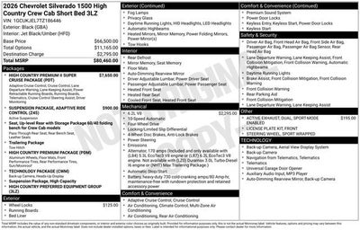 2026 Chevrolet Silverado 1500 High Country