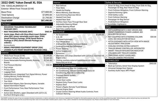 2022 GMC Yukon XL Denali