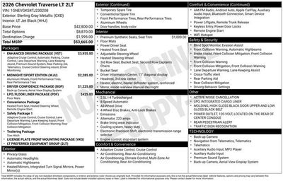 2026 Chevrolet Traverse LT