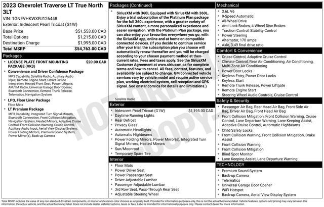 2023 Chevrolet Traverse LT Leather