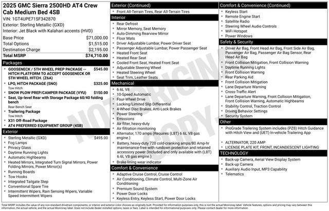 2025 GMC Sierra 2500 HD AT4
