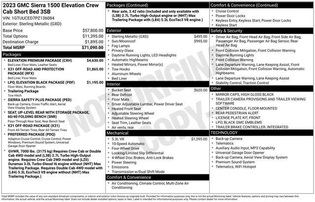 2023 GMC Sierra 1500 Elevation