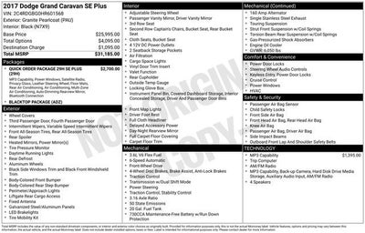 2017 Dodge Grand Caravan SE Plus