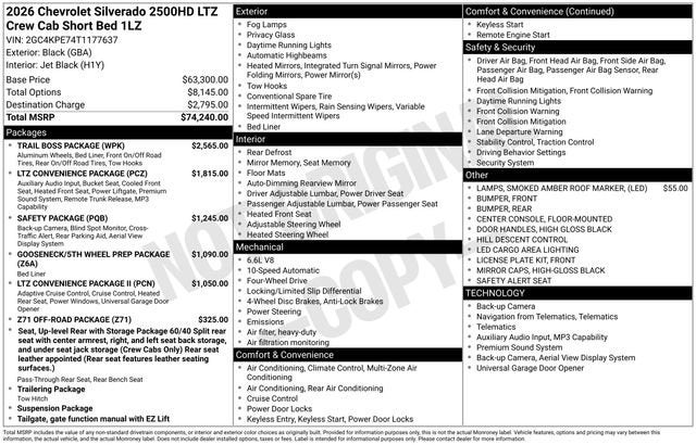 2026 Chevrolet Silverado 2500 HD LTZ