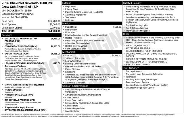 2026 Chevrolet Silverado 1500 RST