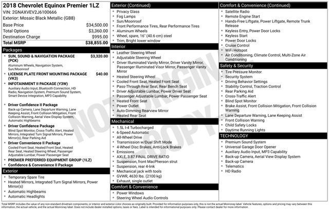 2018 Chevrolet Equinox Premier