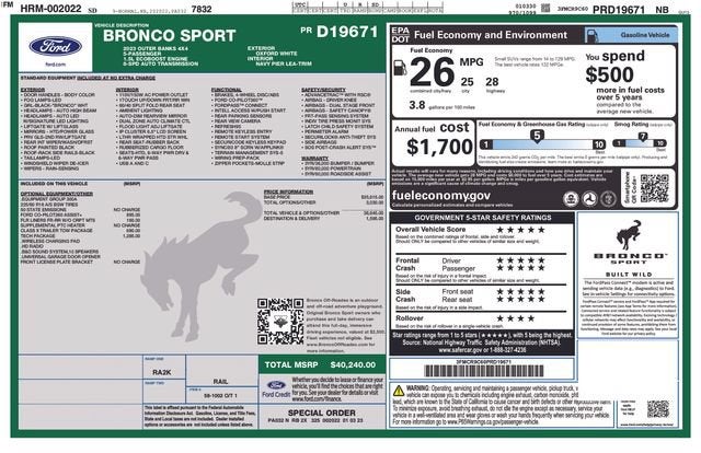 2023 Ford Bronco Sport Outer Banks