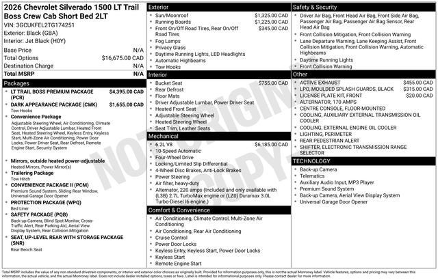 2026 Chevrolet Silverado 1500 LT Trail Boss