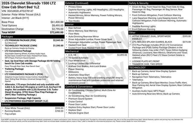 2026 Chevrolet Silverado 1500 LTZ