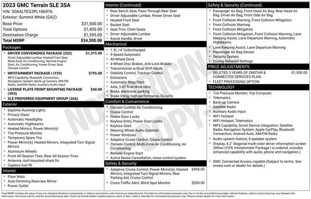 2023 GMC Terrain SLE