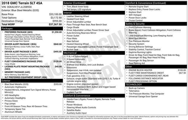 2018 GMC Terrain SLT