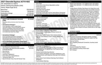 2027 Chevrolet Equinox AWD ACTIV