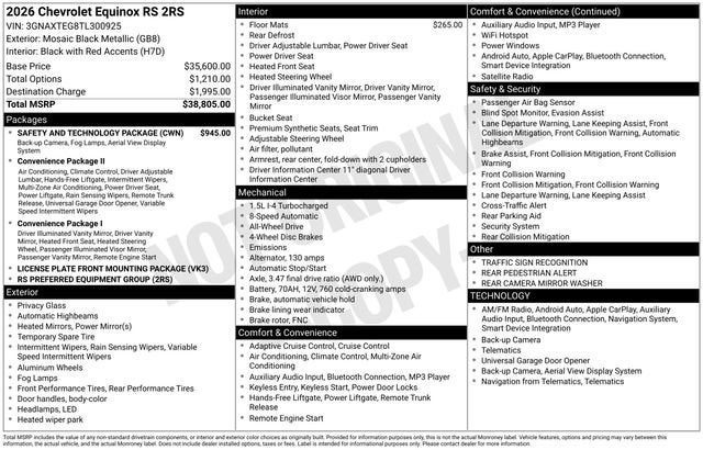 2026 Chevrolet Equinox RS
