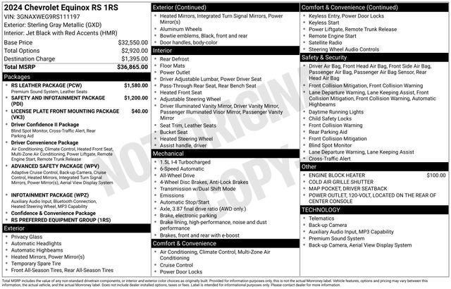 2024 Chevrolet Equinox RS