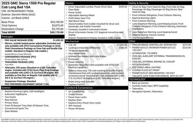 2025 GMC Sierra 1500 Pro