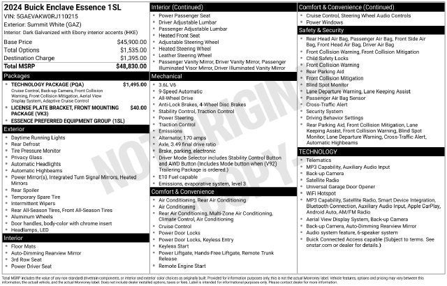 2024 Buick Enclave Essence