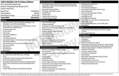 2023 Mazda Mazda CX-9 Carbon Edition