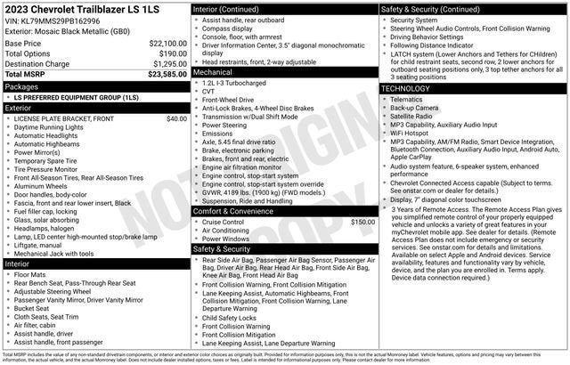 2023 Chevrolet Trailblazer LS