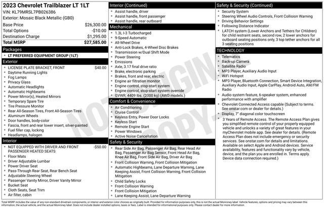 2023 Chevrolet Trailblazer LT