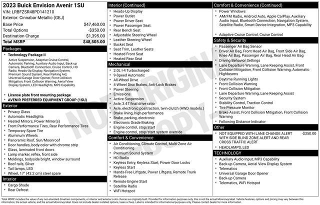 2023 Buick Envision Avenir
